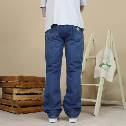 Blue Carhartt jeans 10 W34L33 curvy fit bootcut denim jeans