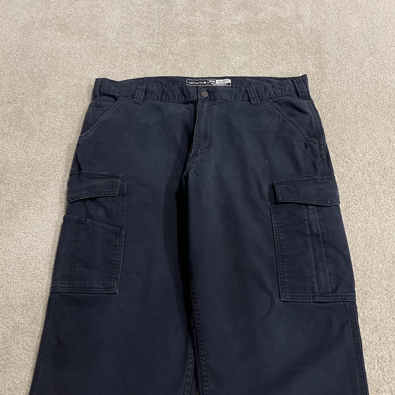 Carhartt cargo pants y2k W40L30 navy Relaxed fit skater work pants