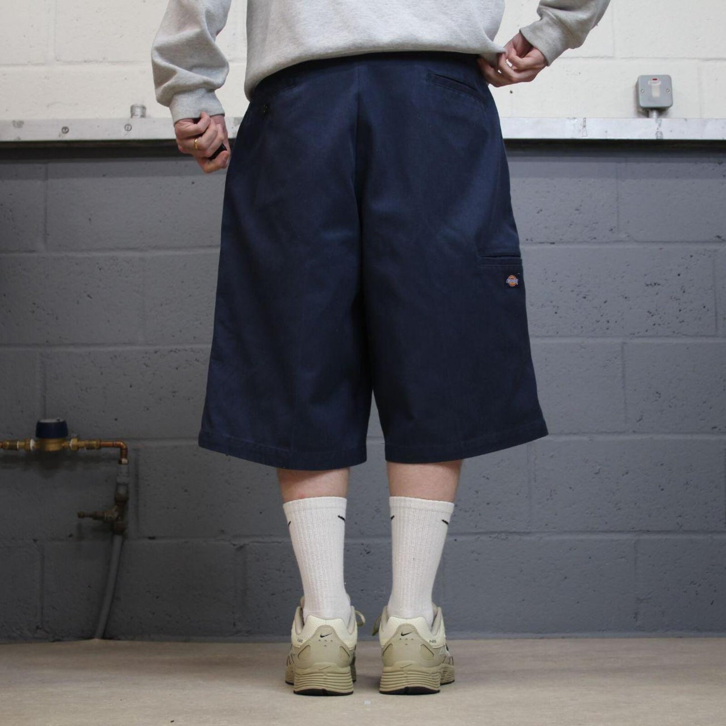 Dickies baggy carpenter shorts navy Twill chino skater style shorts wide long leg