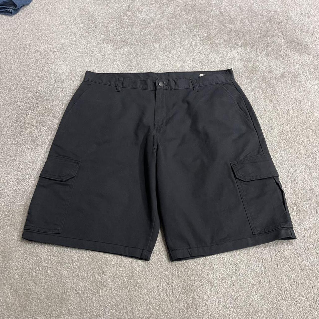 Dickies cargo chino shorts y2k black Twill chino style skater shorts loose leg festival