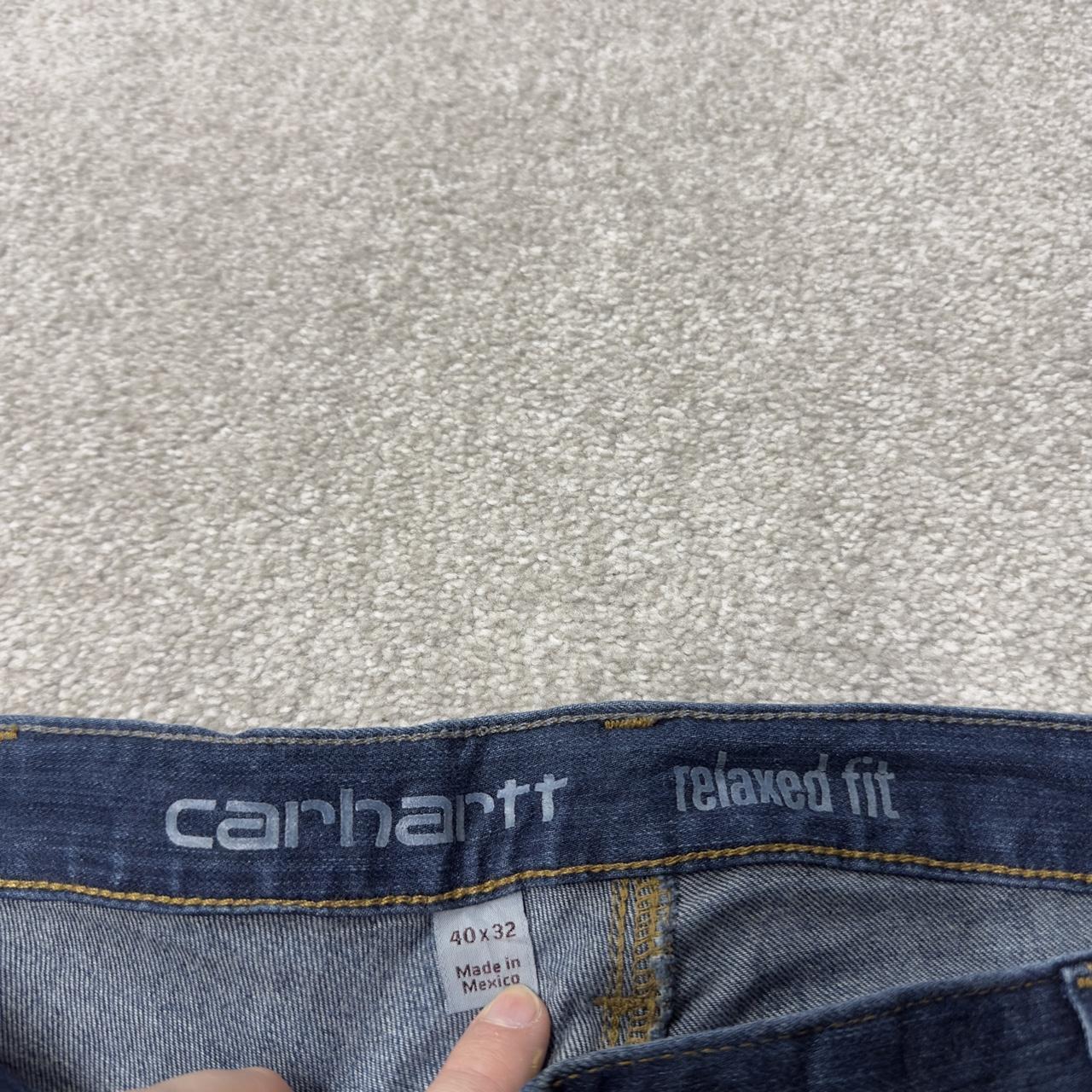 Y2K Carhartt straight leg jeans y2k W40L32 blue Relaxed fit 2000s style workwear jeans