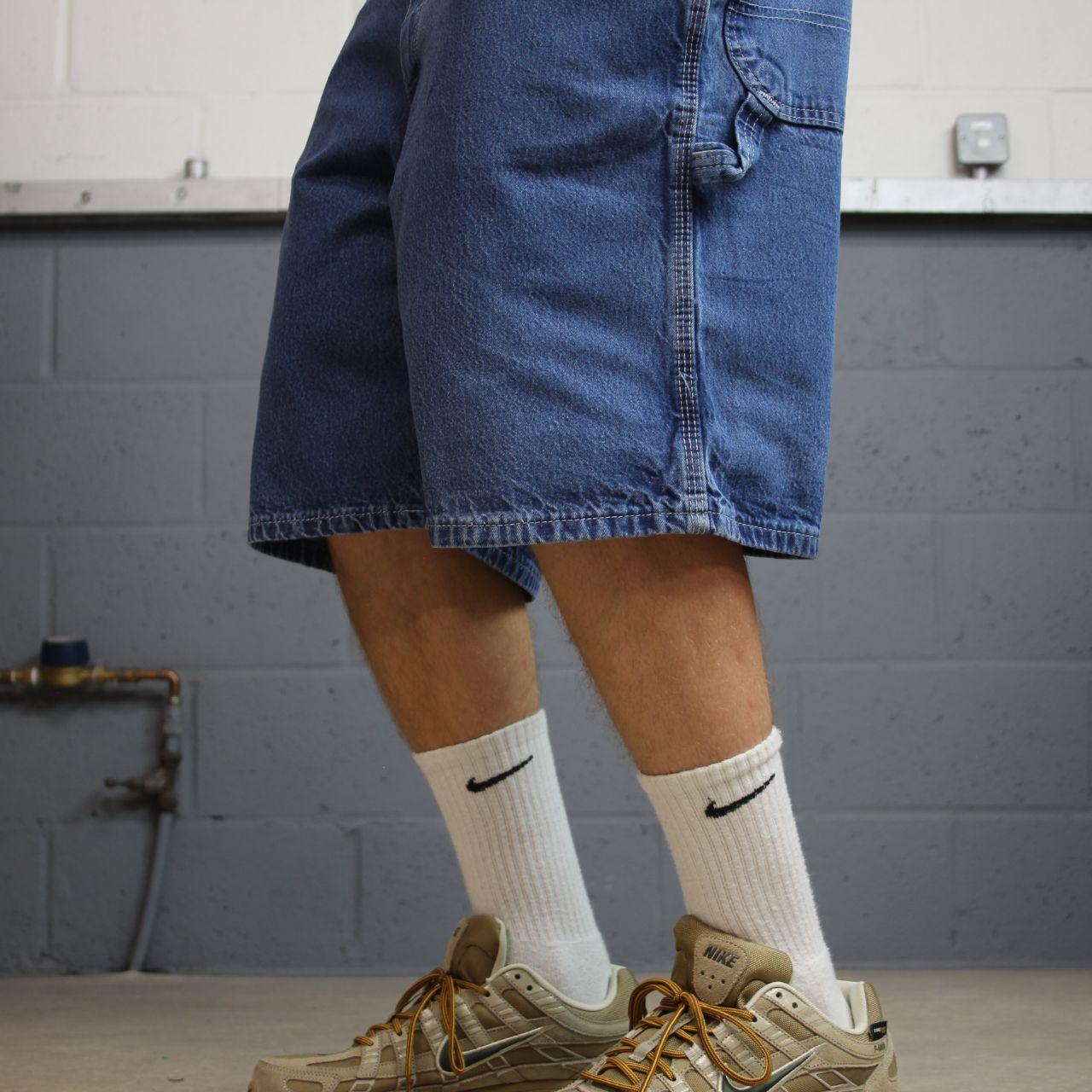Dickies baggy denim shorts y2k carpenter blue Loose surf skater summer cargo shorts
