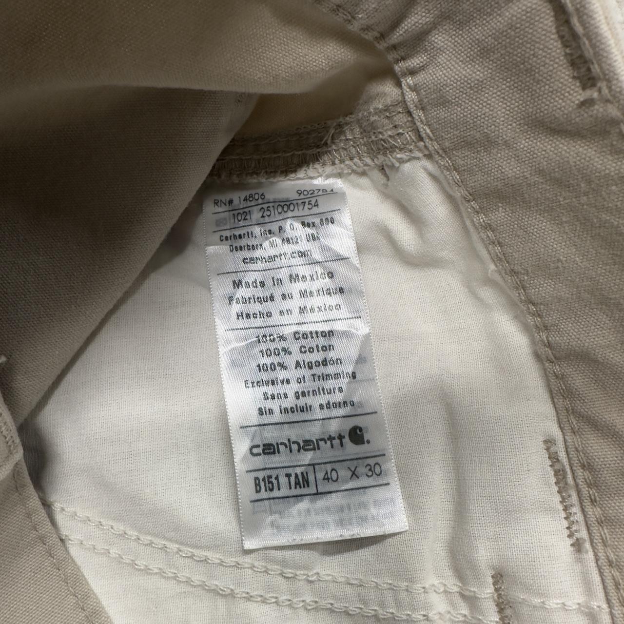 Carhartt baggy carpenter pants Y2K beige Loose fit skater cargo work pants utility