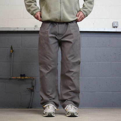 Vintage Y2K Dickies carpenter jeans grey Straight leg canvas skater style cargo pants