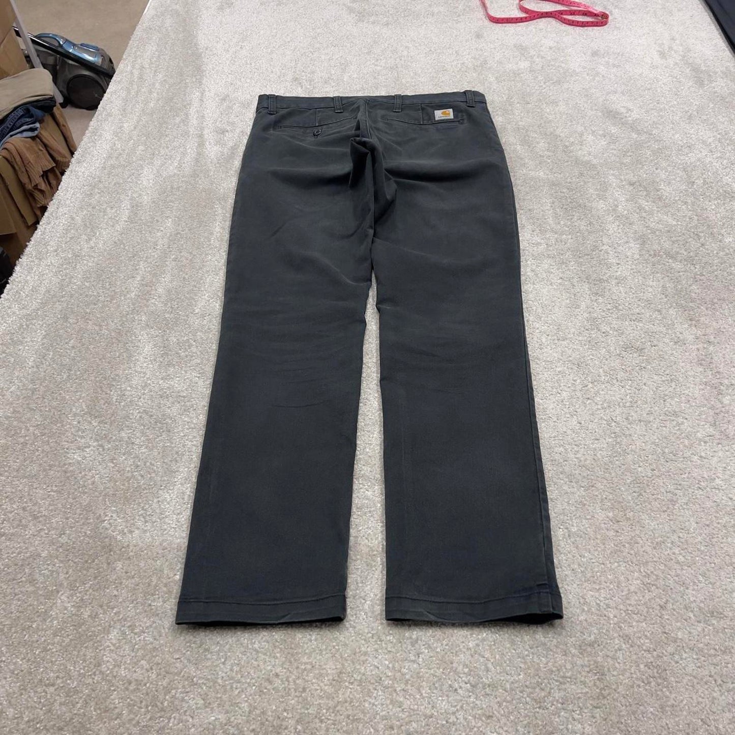 00s Carhartt WIP chino pants W32L32 black 90s skater style slim work trousers utility