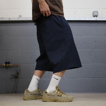 Dickies baggy shorts chino navy Chino style skater shorts long wide leg festival