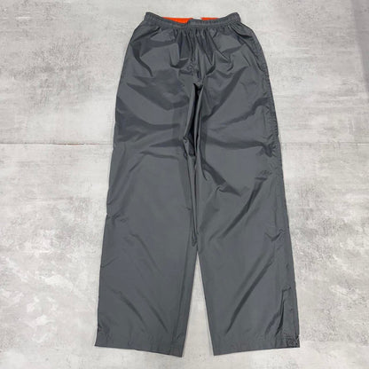 Grey Baggy Nike trackies XL loose y2k floaty leg joggers embroidered logo