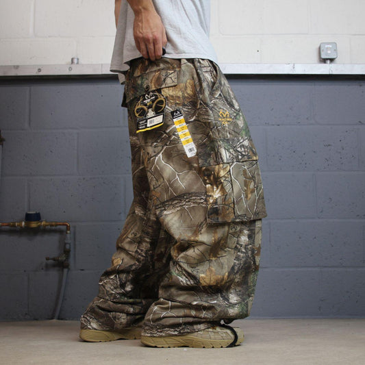 Realtree baggy camo cargo pants y2k khaki XXL Wide leg camouflage hunting pants