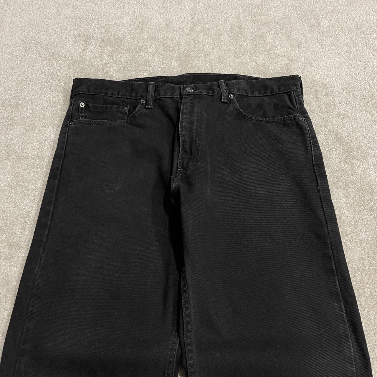 Levi's 505 straight fit jeans y2k black Regular straight leg denim pants red tab logo