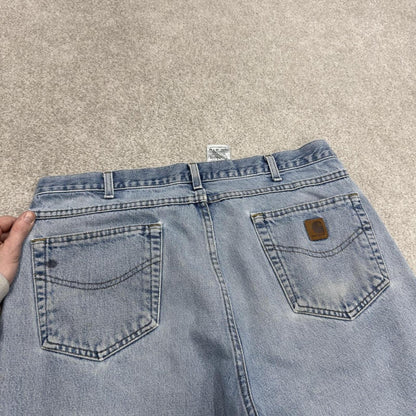 Vintage Carhartt jeans denim skate style workwear pants lightwash blue