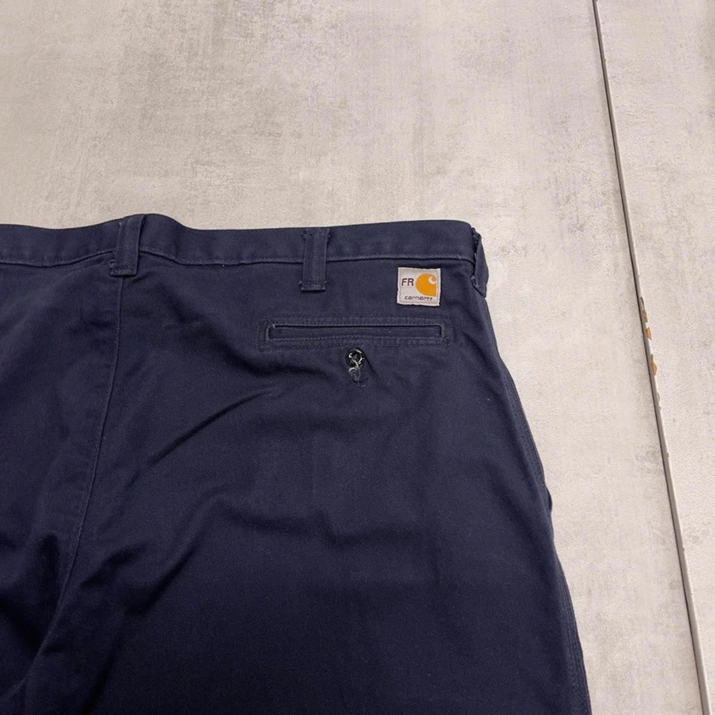 Navy Carhartt FR trousers W42 L30 navy loose 90s style skater pants