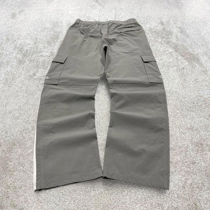 Grey Adidas tracksuit bottoms Medium y2k style sportswear cargo track pants