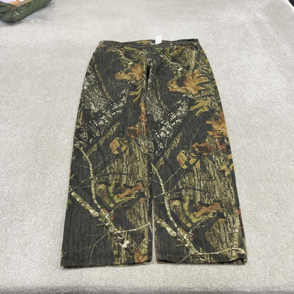 Mossy Oak camo jeans loose green Denim Break Up tree camouflage hunting pants