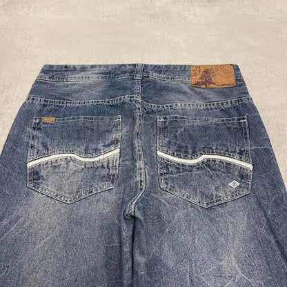 Blue embroidered Enyce jeans W34 L30 loose denim hip y2k jeans