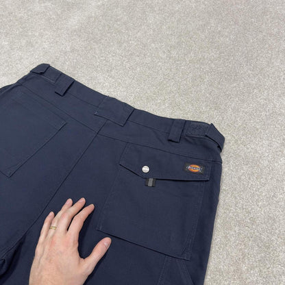 Dickies cargo work pants navy Loose straight leg utility trousers