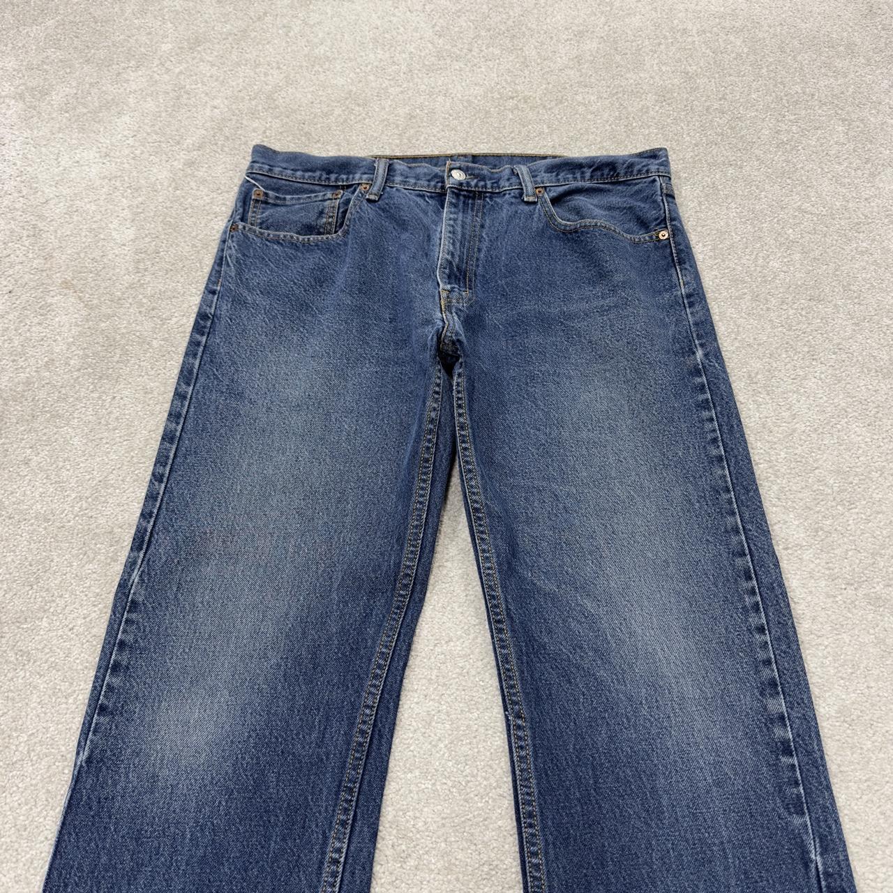 Levi’s 505 jeans Y2K blue denim Levi’s loose straight leg 2000s style pants red tab logo