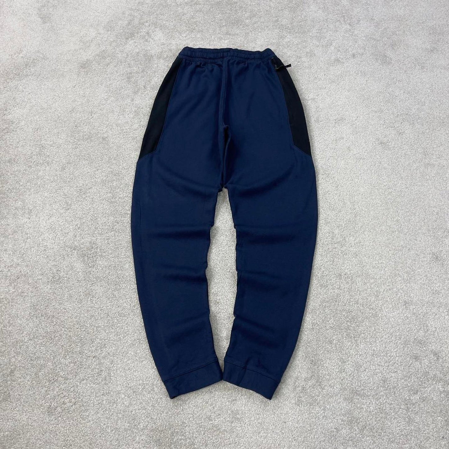 Navy Nike Therma-Fit joggers Small Swoosh logo y2k style sportswear track pants