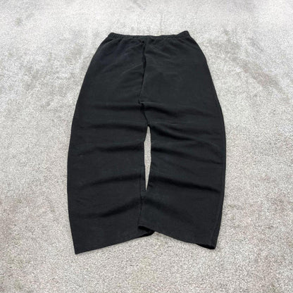 Vintage y2k Champion sweatpants joggers black Loose leg embroidered drawstring gym track pants