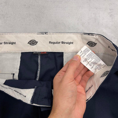 Baggy Dickies cargo pants W36L30 navy twill style chino cargo trousers skater style
