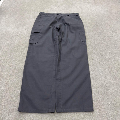 Red Kap baggy double knee cargo pants y2k grey loose wide leg skater work pants