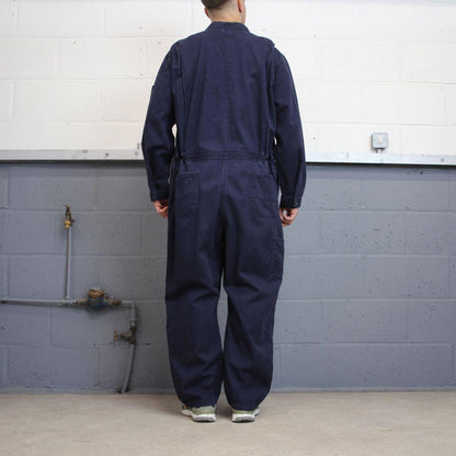 Navy Carhartt FR boilersuit 48 Short XL thick unlined fire resistant coveralls heavy duty workwear