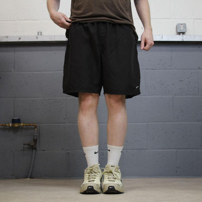 Nike swim shorts y2k beach shorts black Drawstring comfy loose floaty summer holiday