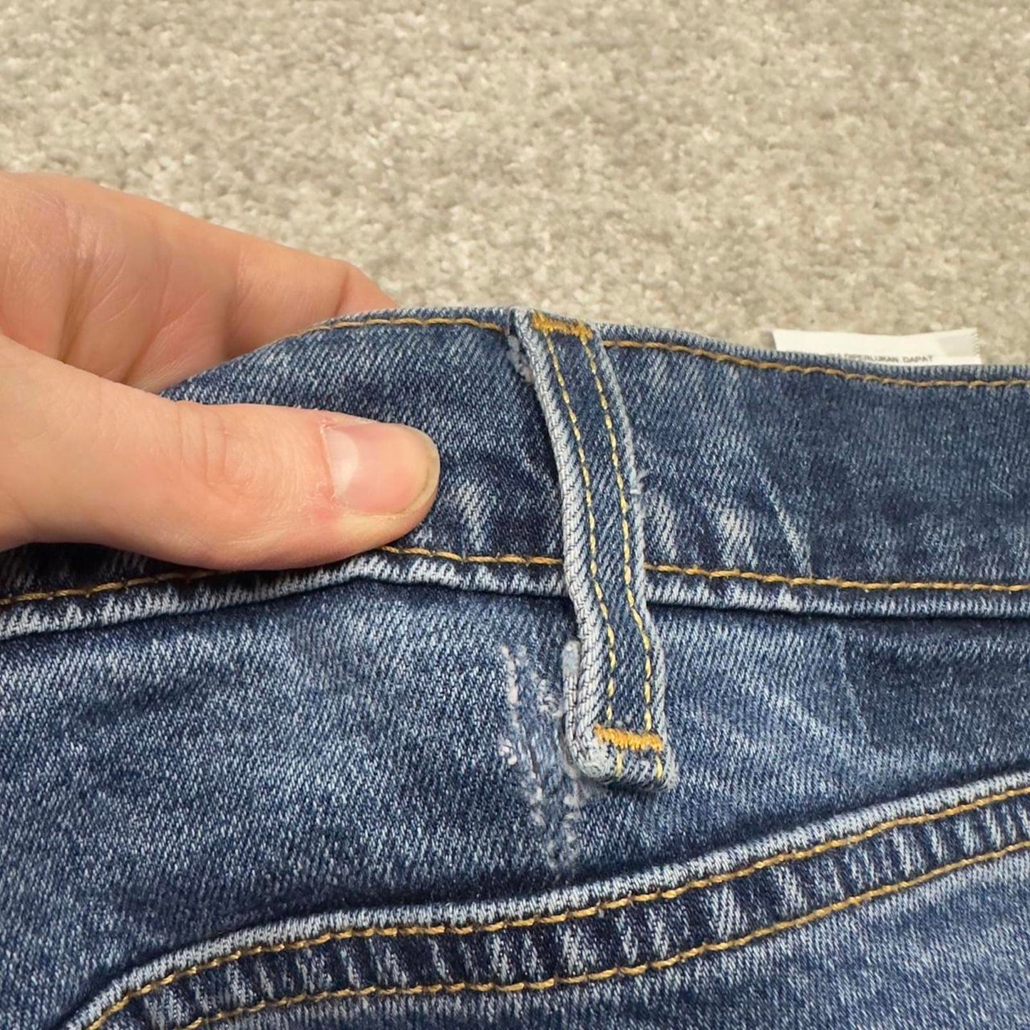 Blue Levis 505 jeans W40L29 90s y2k style 5 pocket denim pants casual autumn wear red tab