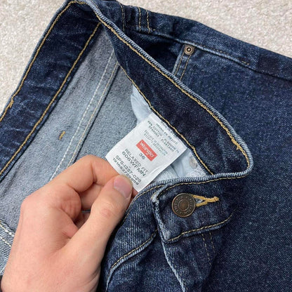 Y2k baggy Wrangler denim shorts skater style blue Loose fit summer festival jorts