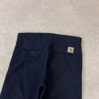Navy Carhartt Sid Pant W30L30 chino style trousers