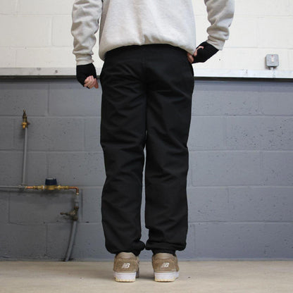 Y2k Adidas tracksuit bottoms black Small mens loose 00s joggers embroidered trackies sporty style