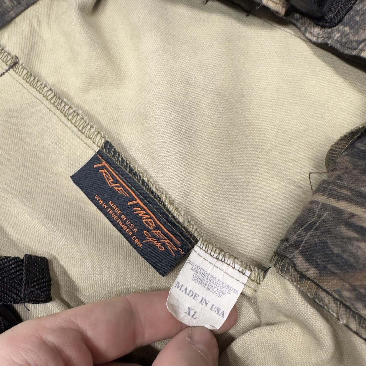 Vintage baggy camo cargo pants brown Loose leg True Timber camouflage Y2K hunting trousers