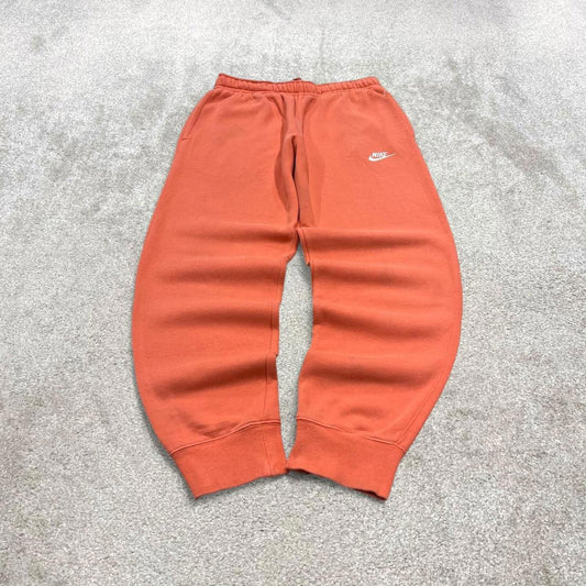 Peach Nike sweatpants Medium loose y2k style joggers Swoosh logo gym wear track pants casual sporty