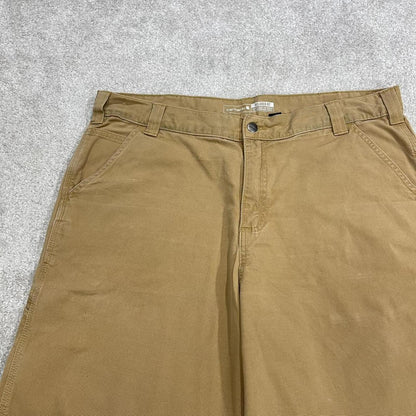 Carhartt carpenter shorts y2k skater tan Relaxed fit surf style cargo work shorts
