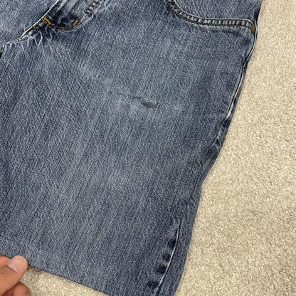 Carhartt denim shorts y2k faded blue Loose skater style work jorts