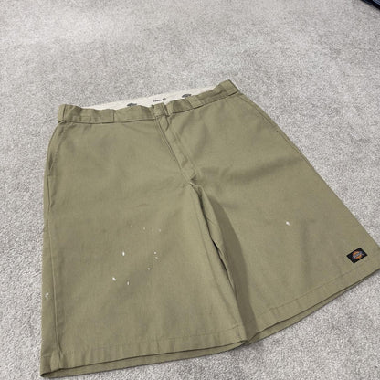 Dickies extra baggy carpenter shorts khaki Chino skater shorts long wide leg surf style