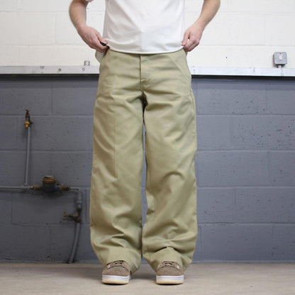 Baggy Dickies pants W34 L32 khaki beige loose twill chino style skater pants
