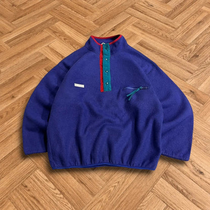 Vintage Y2K snap t Columbia fleece purple men’s medium boxy autumn pullover