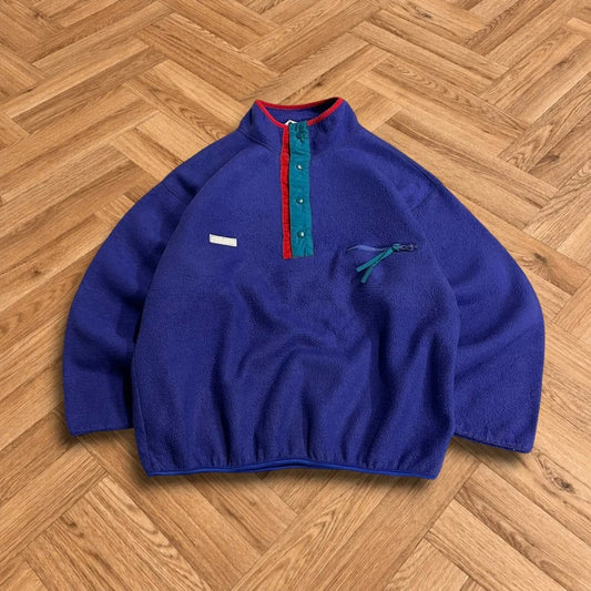 Vintage Y2K snap t Columbia fleece purple men’s medium boxy autumn pullover
