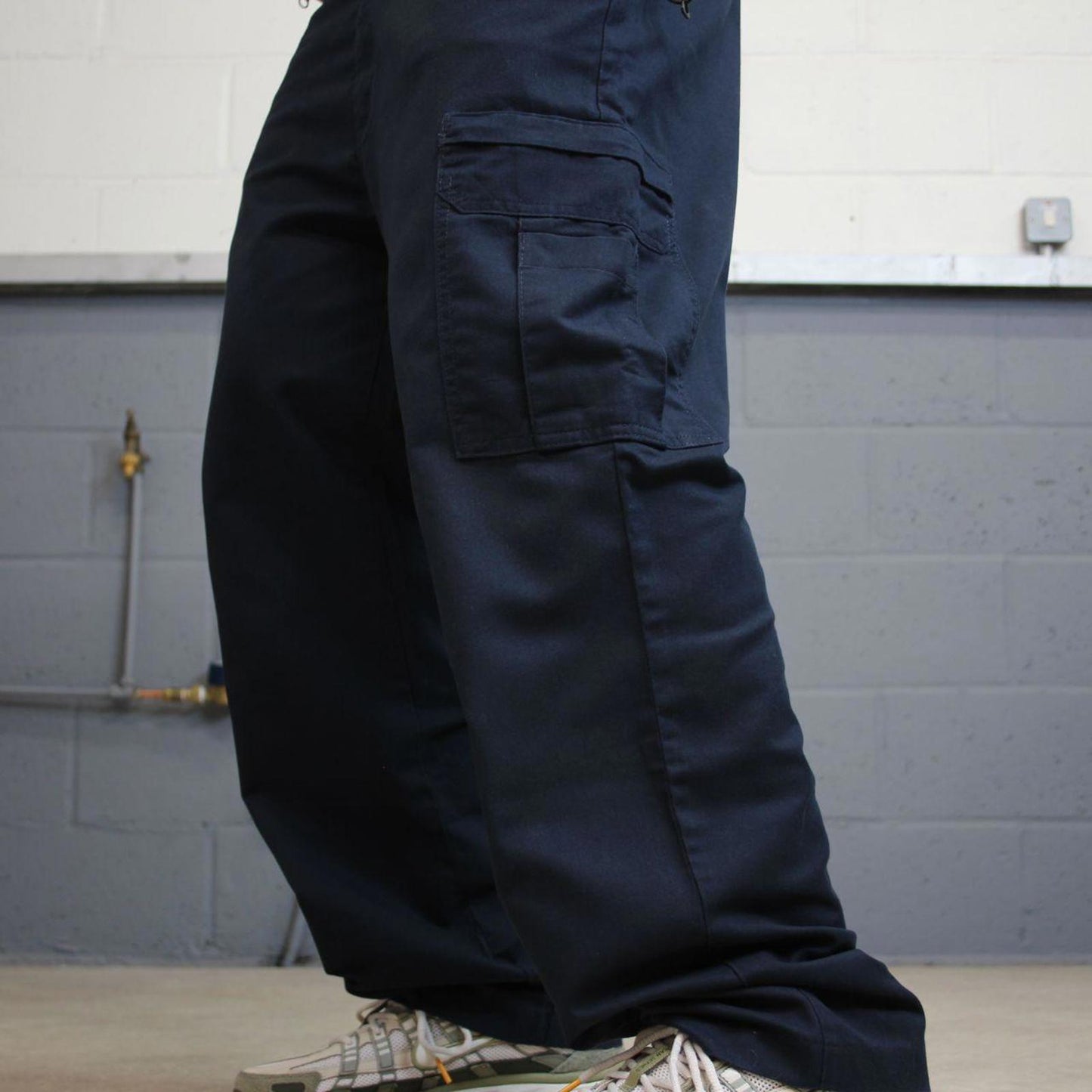 90s Dickies cargo trousers workwear W38L32 navy loose chino style skater cargo pants