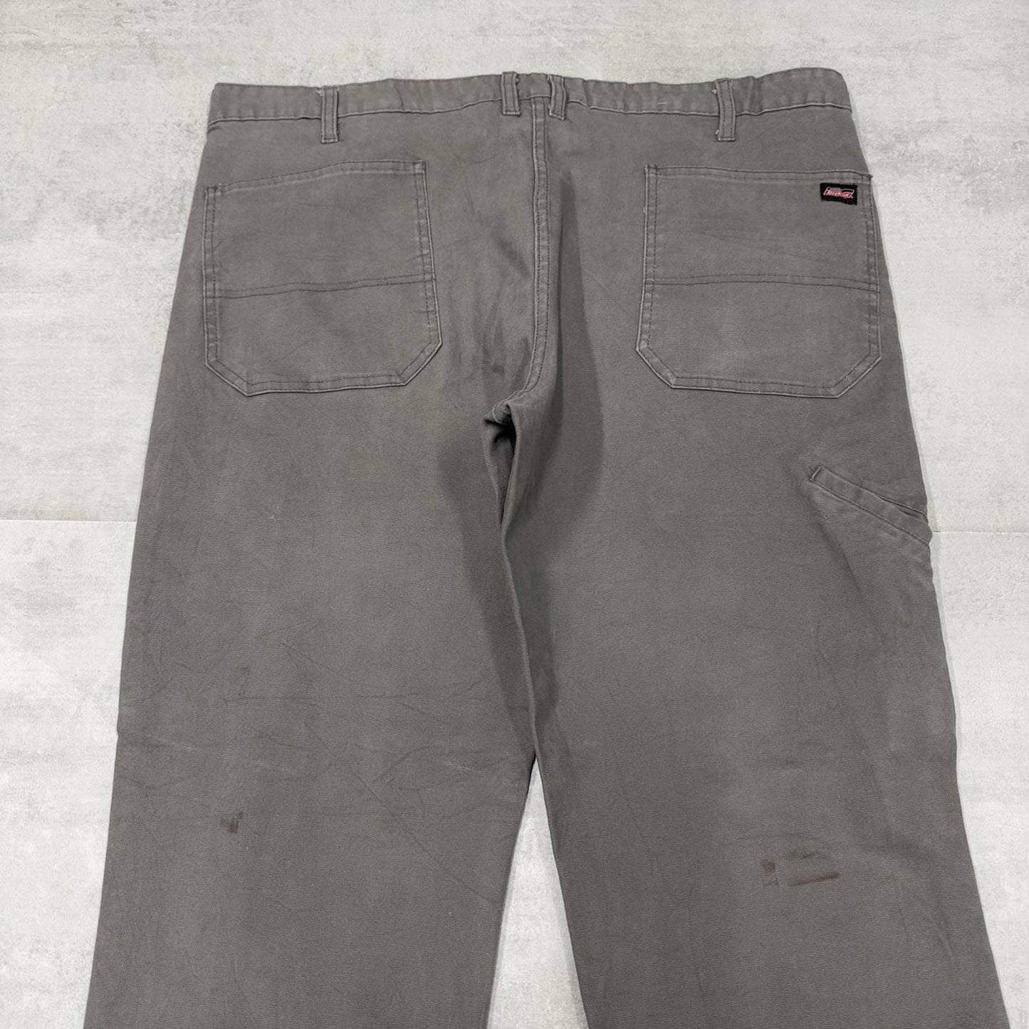 Dickies carpenter jeans W42 L30 Grey cargo skater trousers with patch logo