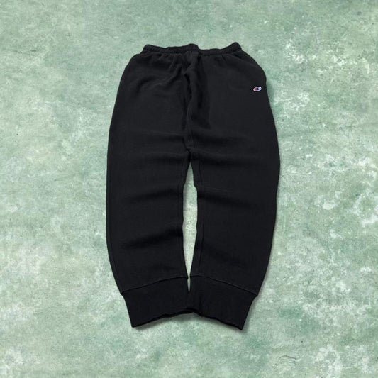 Champion sweatpants black cuffed joggers Slim embroidered tracksuit bottoms
