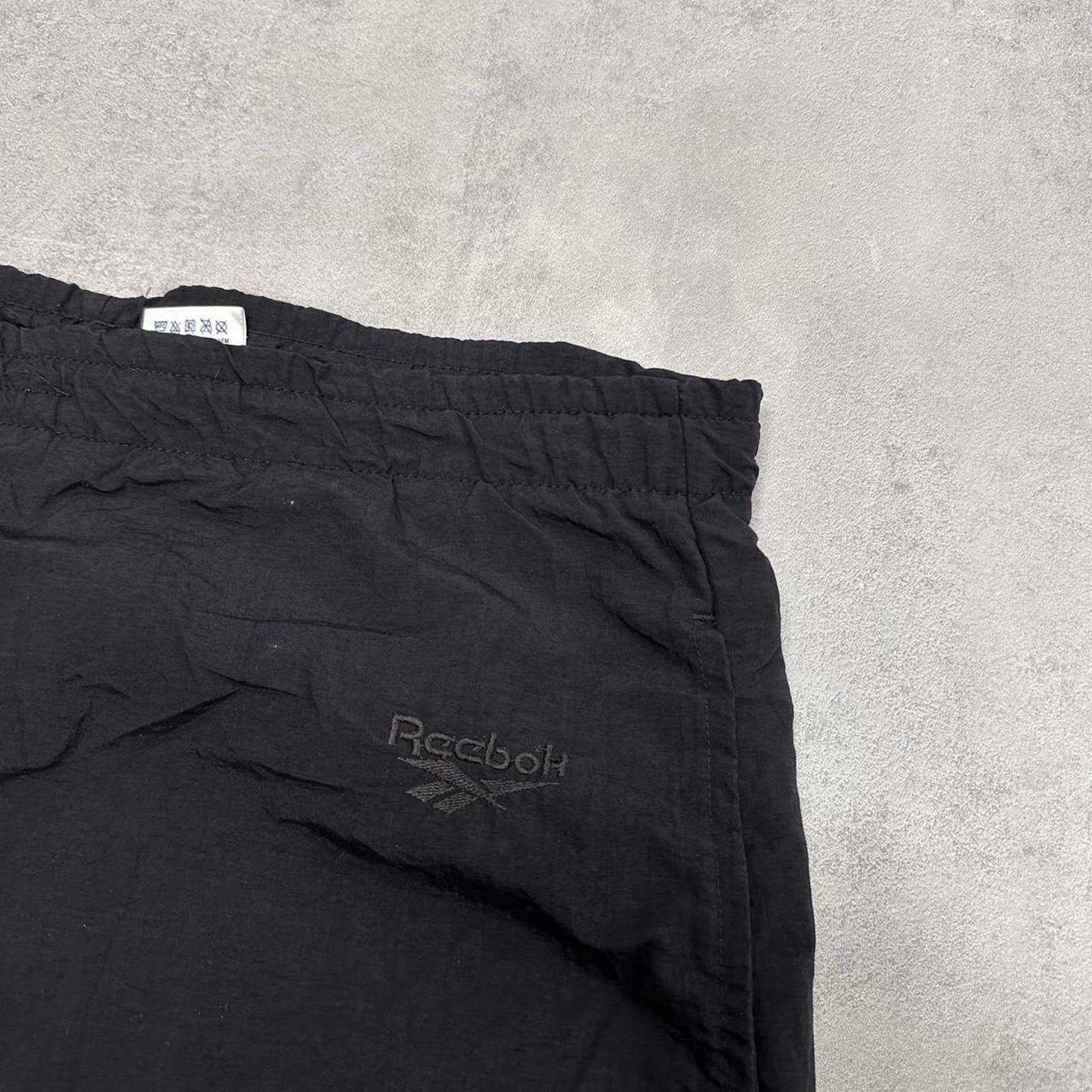 Black Reebok trackies L