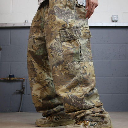 Realtree baggy camo cargo pants loose khaki XXL Spartan camouflage utility hunting pants