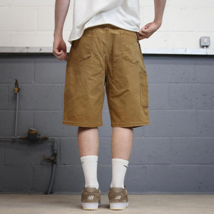 Dickies carpenter shorts loose canvas tan brown skater style jorts