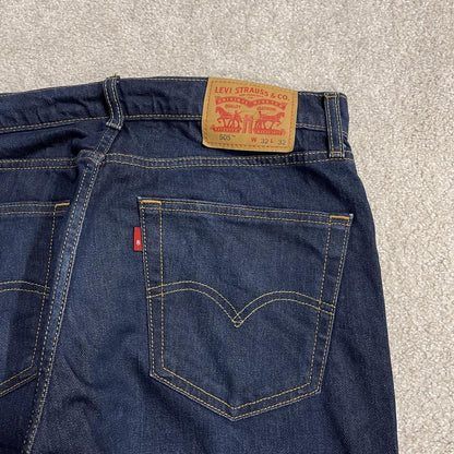 Levi's 505 straight fit jeans y2k blue Regular straight leg denim pants red tab logo
