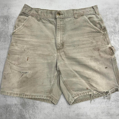 Stone Carhartt carpenter shorts 33
