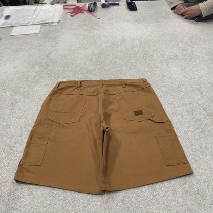 Baggy denim carpenter shorts cargo tan Big smith canvas skater style surf jorts
