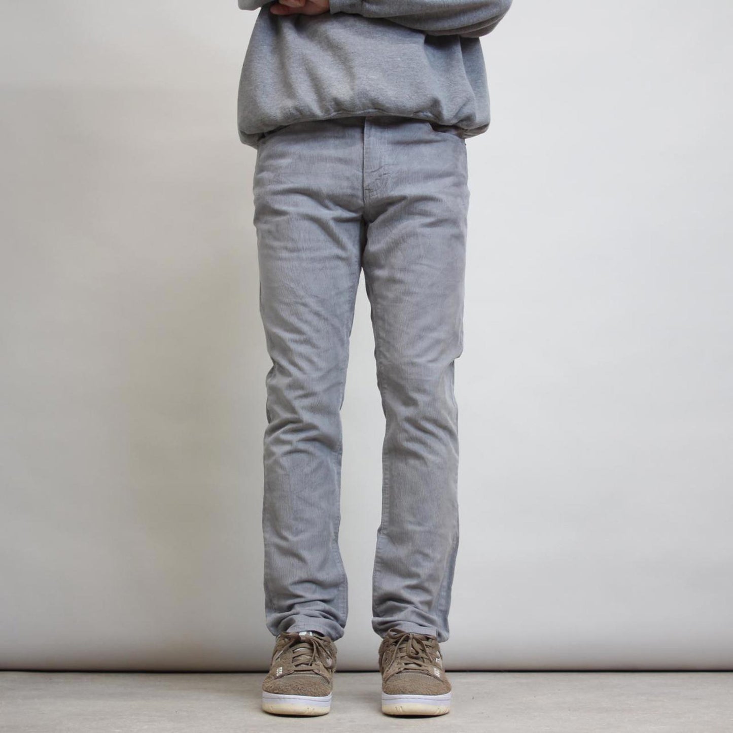 Grey J. Crew Corduroy jeans W32L30 slim flex cord pants