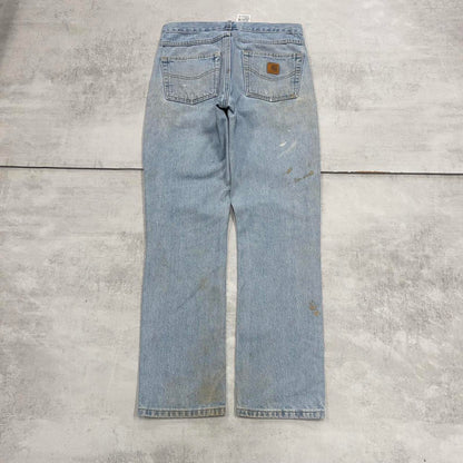 Mens vintage Carhartt jeans W34 L34 blue traditional fit 90s style jeans
