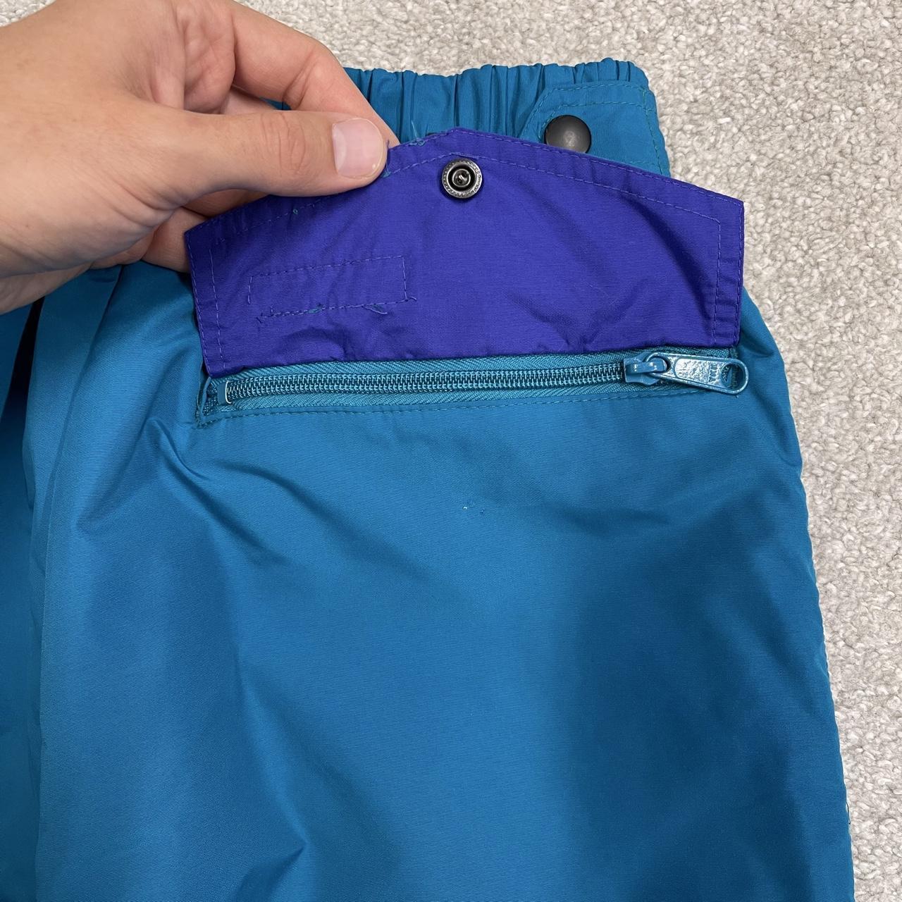 Columbia waterproof pants women's y2k blue insulated technical snow trousers